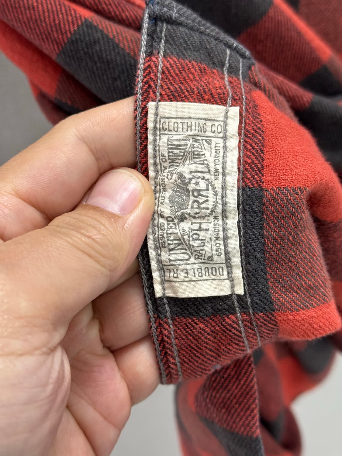 더블알엘 플래드 트윌 워크셔츠 / L 상품이미지8