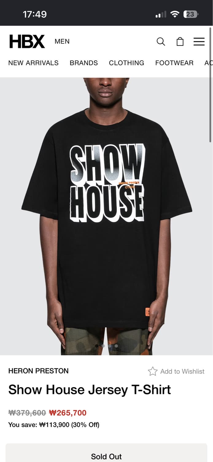 heron preston 쇼 하우스 시그니처 버드 반팔 티셔츠 블랙 상품이미지9