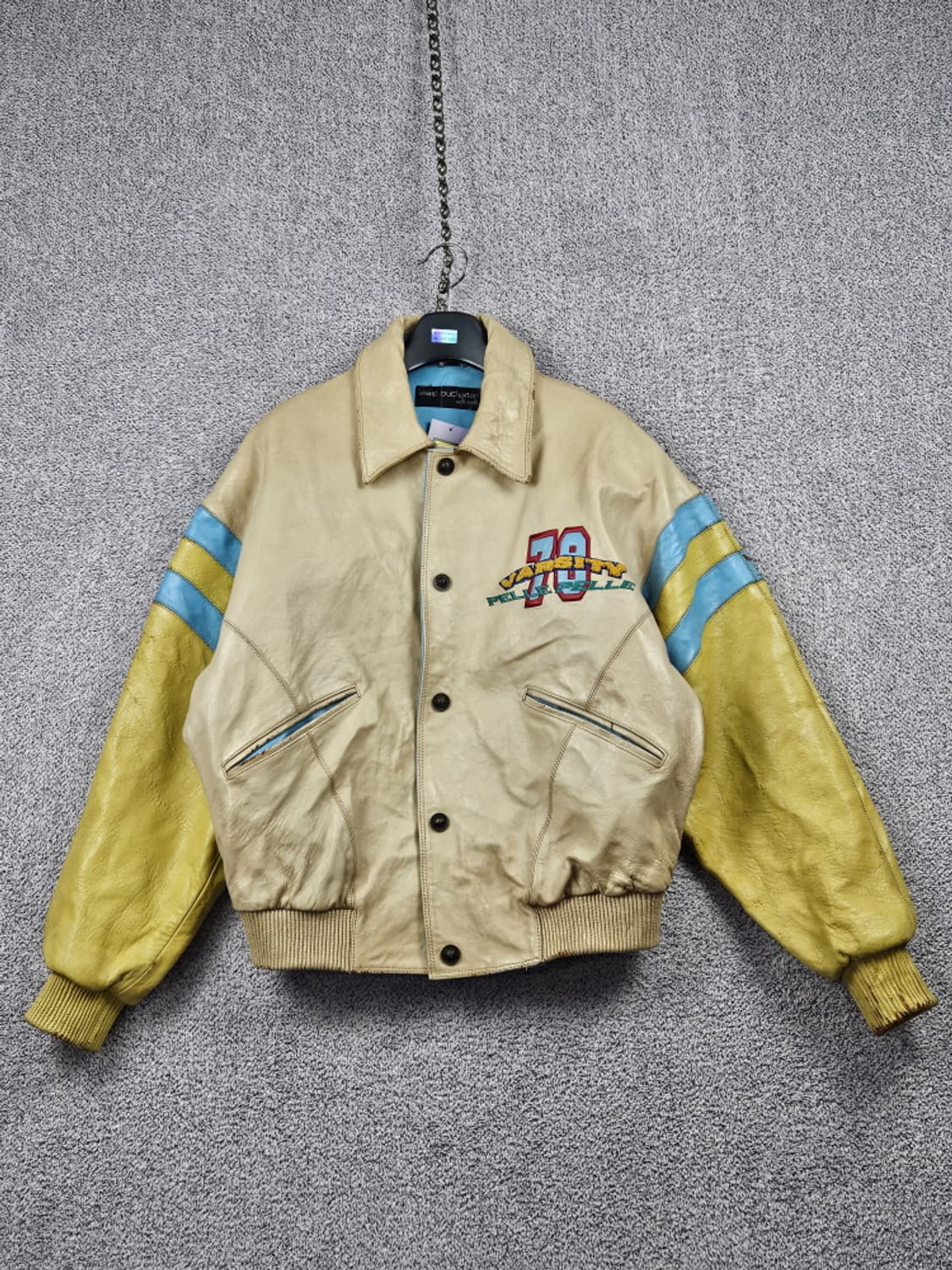 펠레펠레 모던올웨더기어 배색 트림 가죽 자켓 ( 42 ) / 10211  상품이미지2