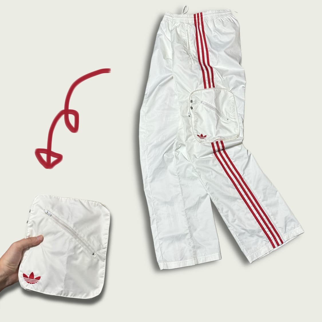 00's 아디다스 패커블 트랙팬츠 상품이미지1