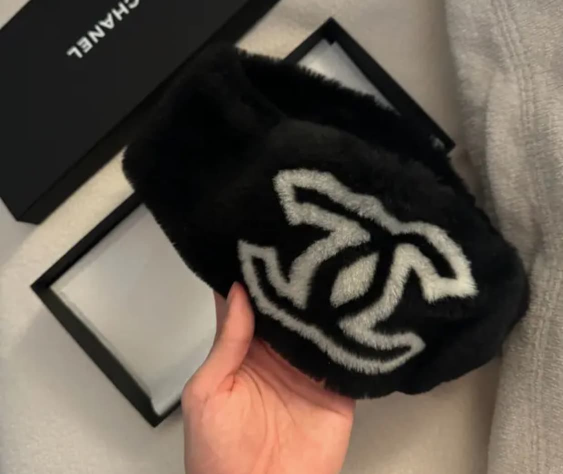 샤넬 이어머프 헤어밴드 귀마개 비니 양털 상품이미지5