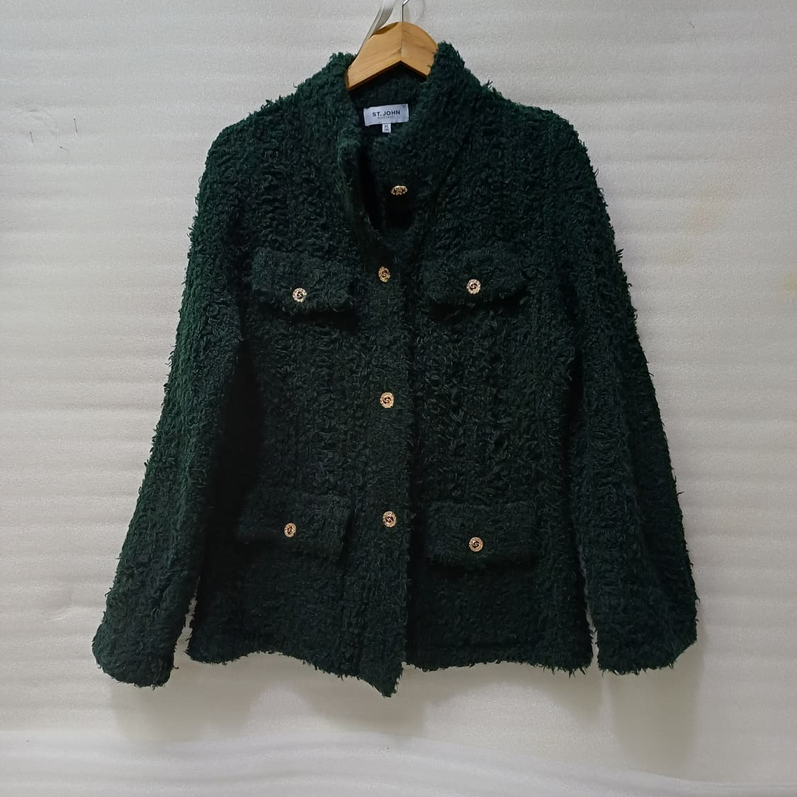 센존 부클 니팅 자켓 봄 가을 여성 XL 88 편한신축성 사랑봉봉 상품이미지1