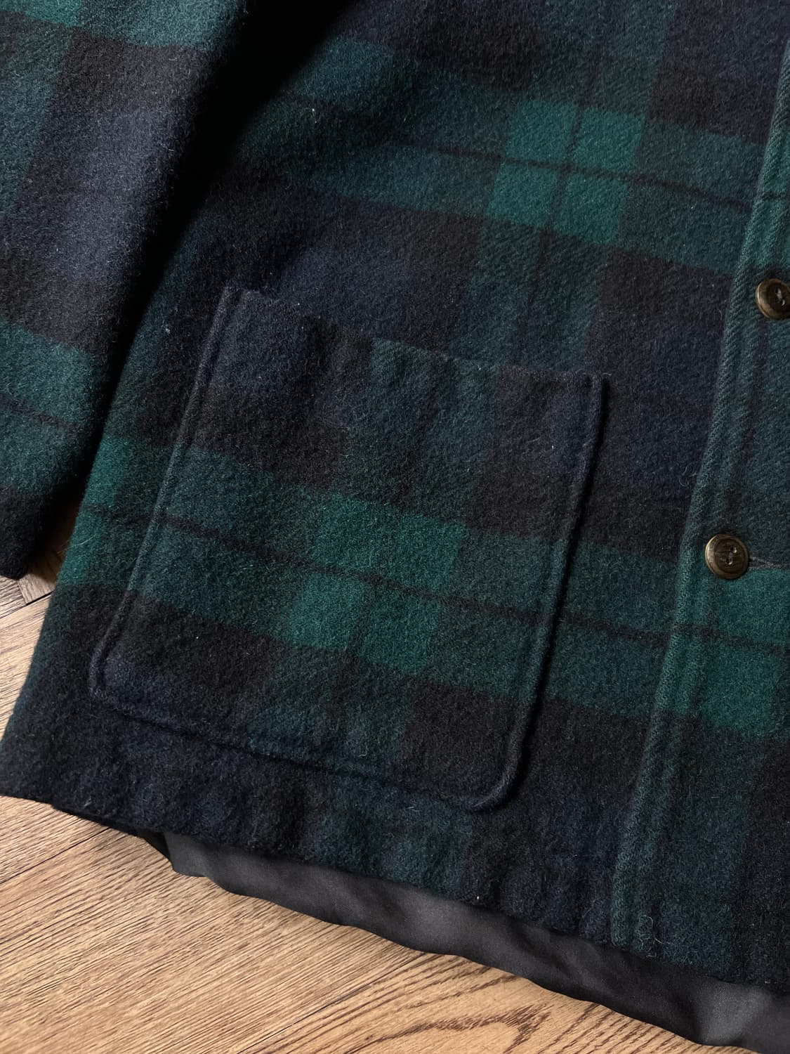 [S]울리치 Made in USA 블랙와치 체크 울 자켓 상품이미지4