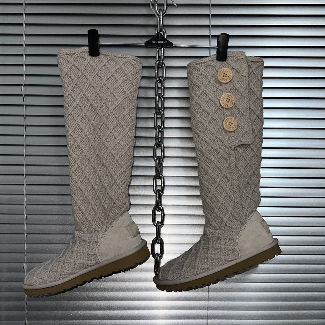 00s 크리스 크로스 니트 카디 어그 부츠 상품이미지2