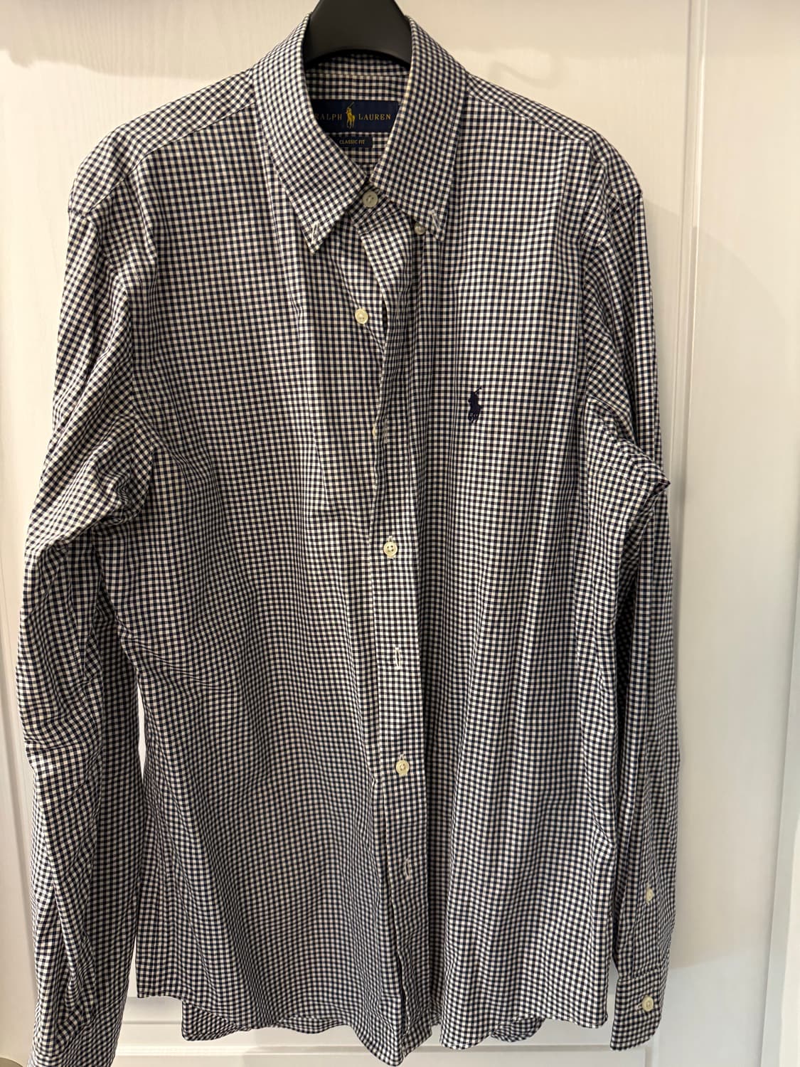 폴로 깅엄체크 셔츠 s 상품이미지1