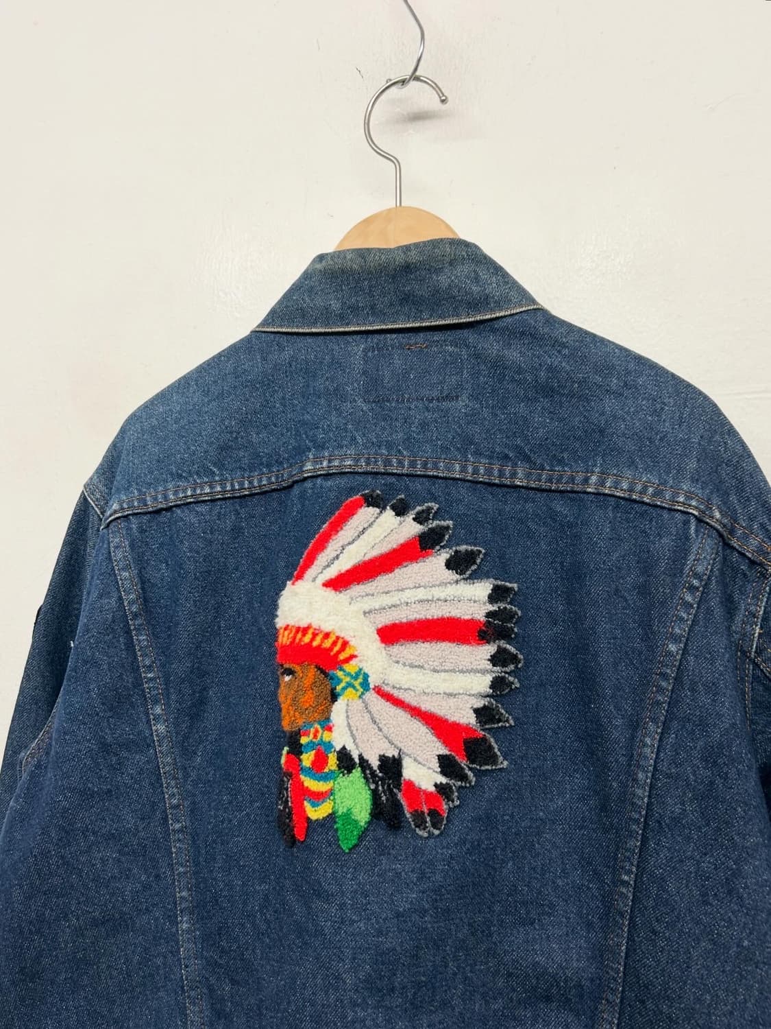 90s USA 리바이스 70506 커스텀 패치 데님 자켓 상품이미지7