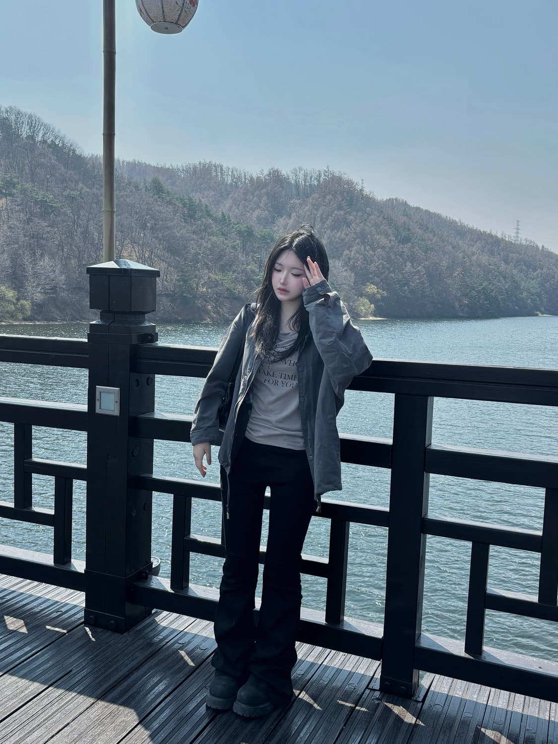 미세키서울 shirring bootscut pants black 2 상품이미지4