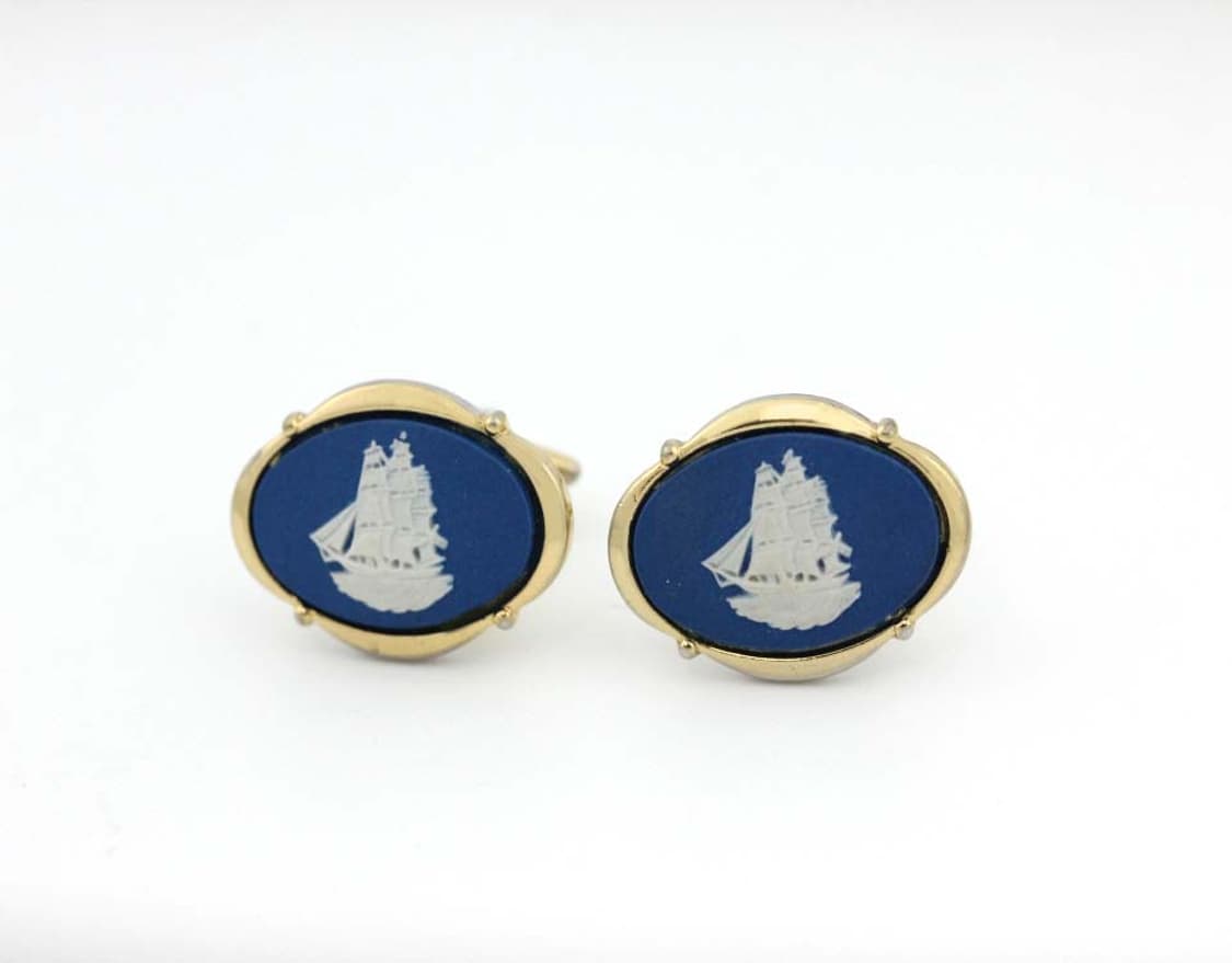 웨지우드 A등급 남자 명품 커프스 제스퍼 상품이미지2