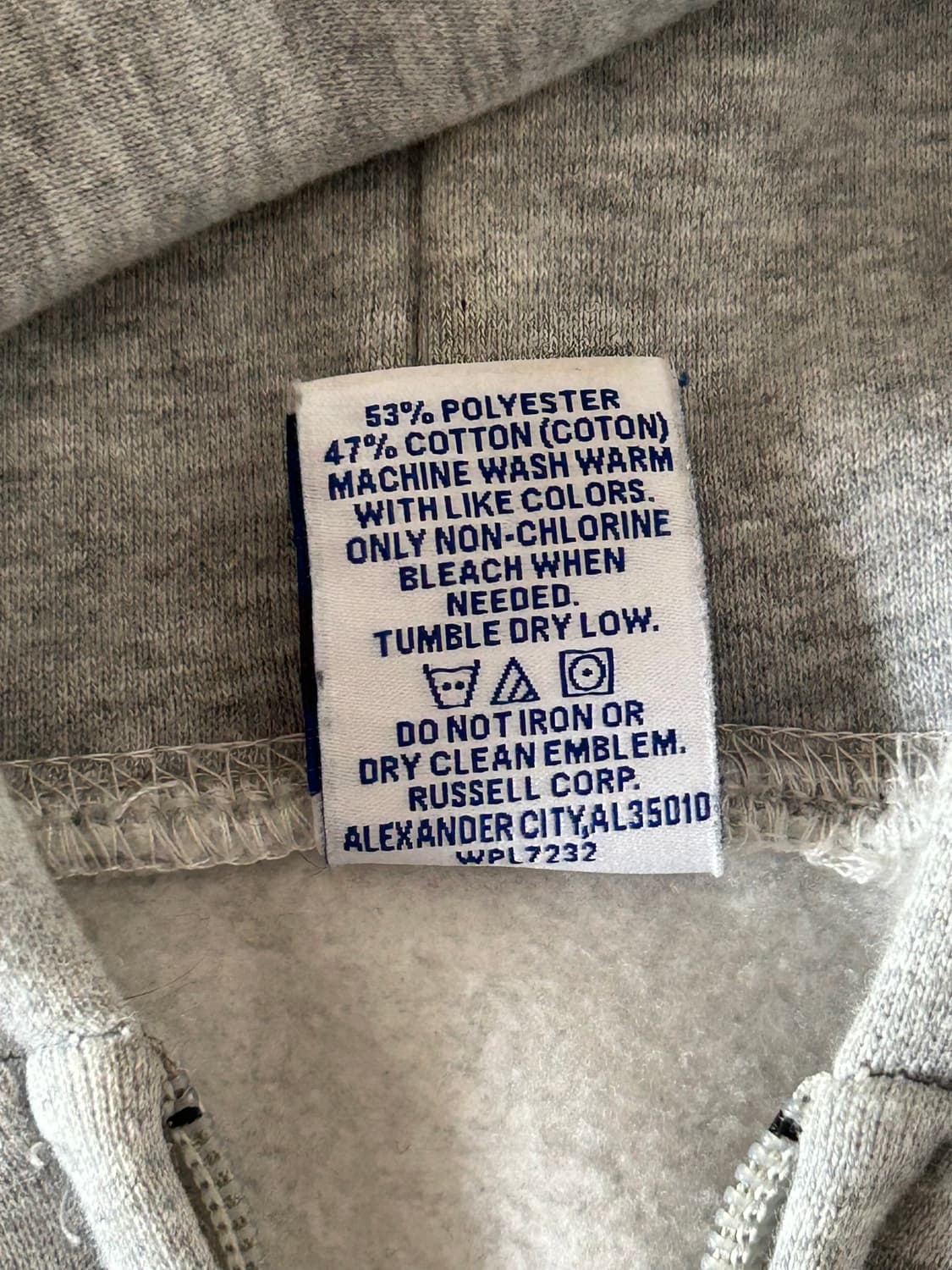 러셀 에슬레틱 90s 후드집업(M 상품이미지3