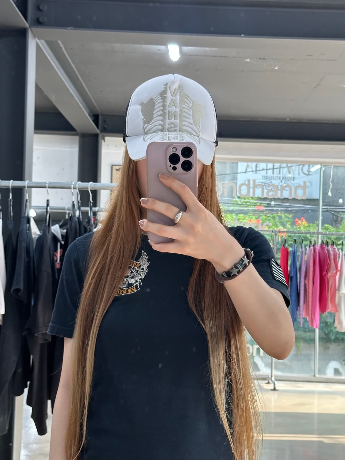벤슨 본 자수 매쉬 캡 상품이미지1