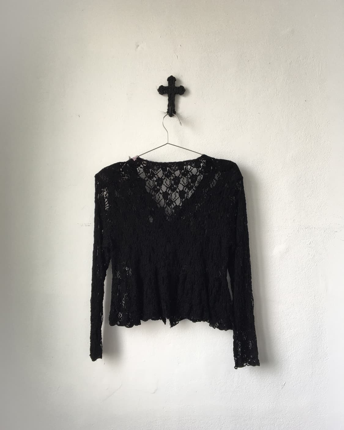 Lace point crochet knit cardigan 상품이미지3