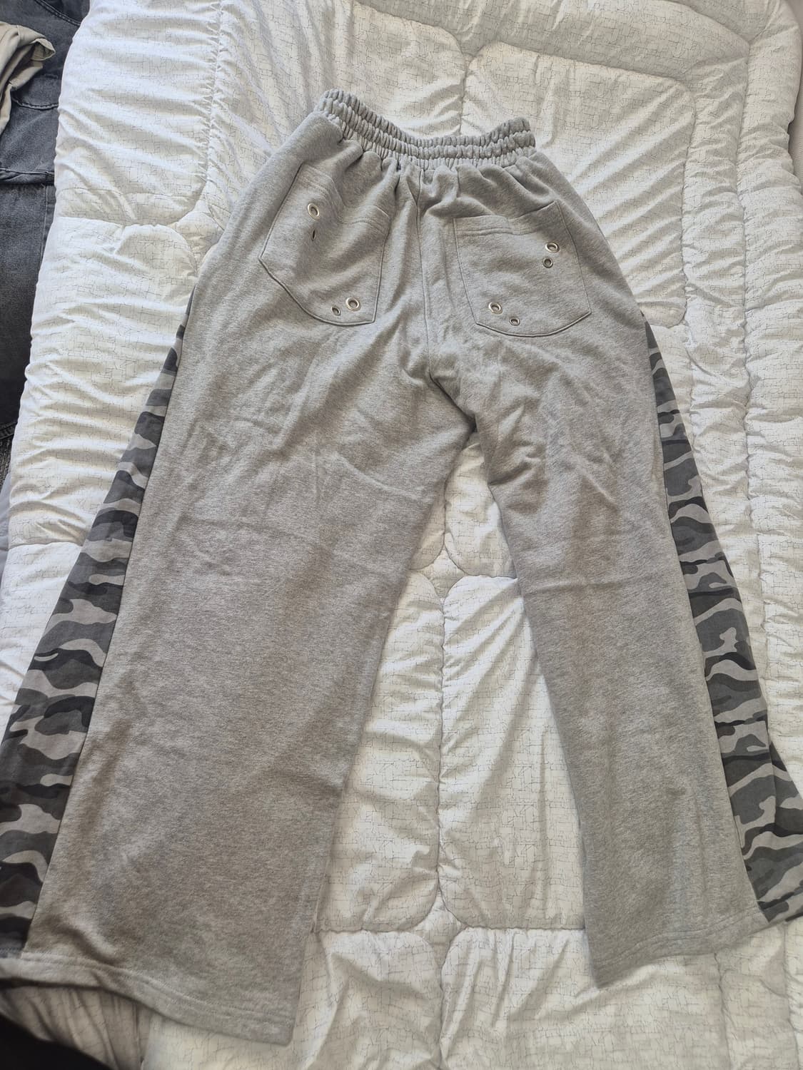 ASUR 스타 패치 배색 스윗 팬츠 멜란지 상품이미지9