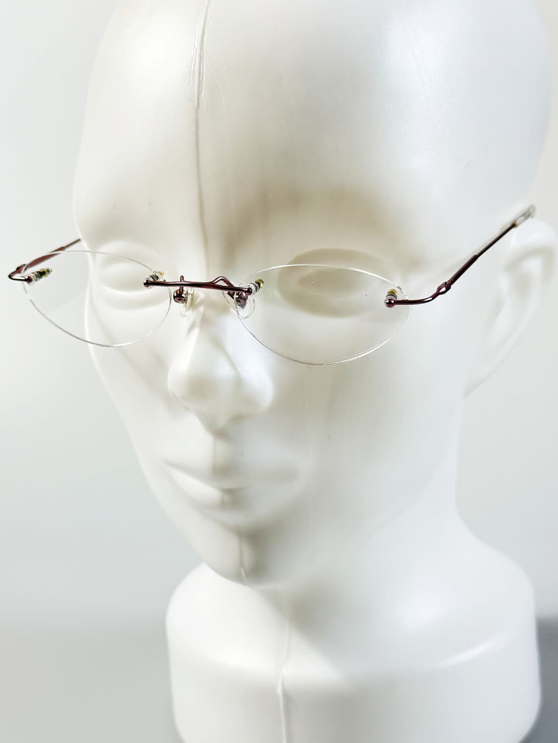 90s ALOOK 무테 오벌 프레임 빈티지 안경 상품이미지8