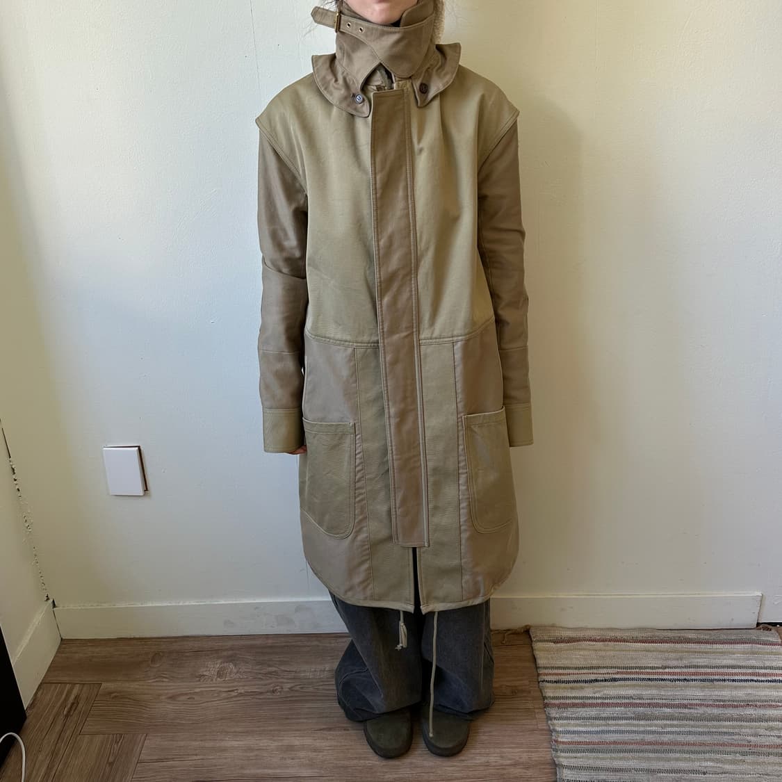 셀린느 패치워크 트렌치 코트 상품이미지4