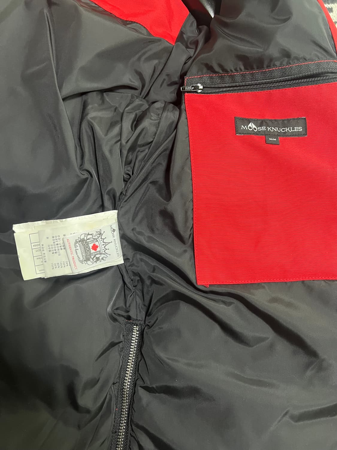 M) 무스너클 쓰리쿼터 레드 상품이미지6