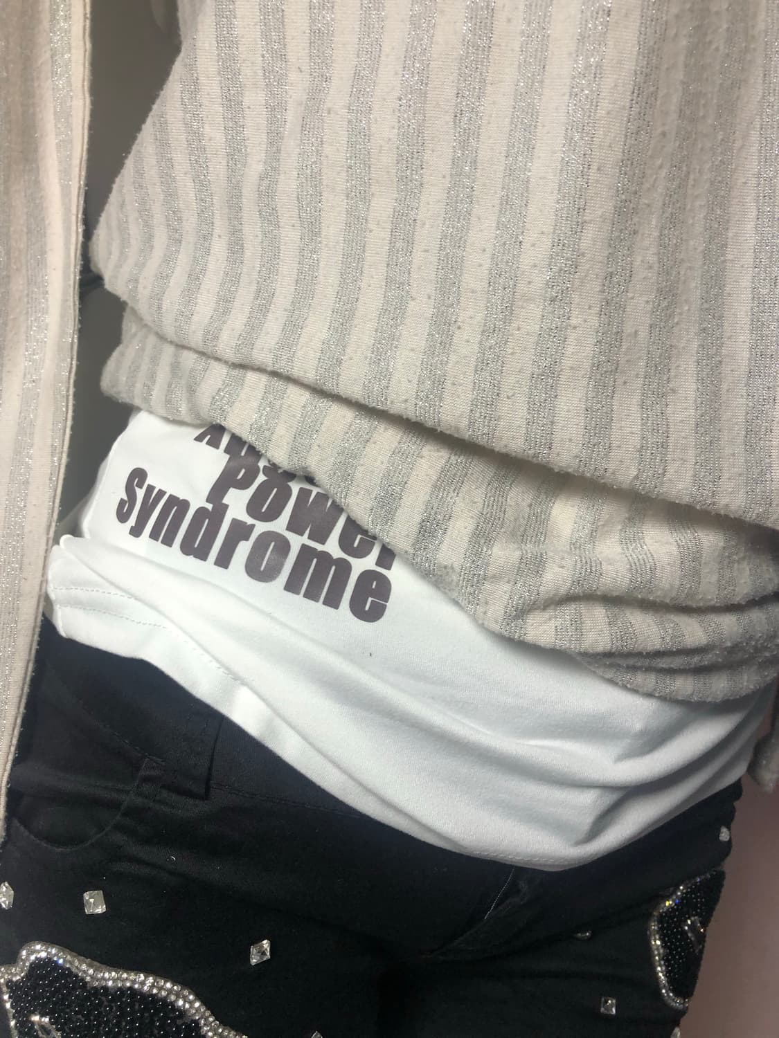silver stripe top/ops 상품이미지4