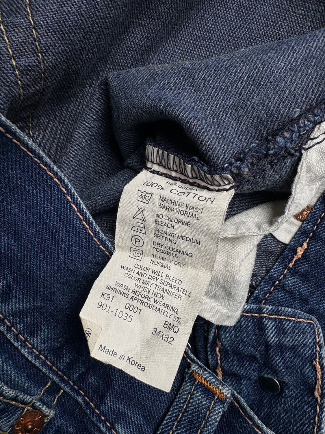 리바이스 901 TYPE1 웨스턴 데님 팬츠 3060 상품이미지3