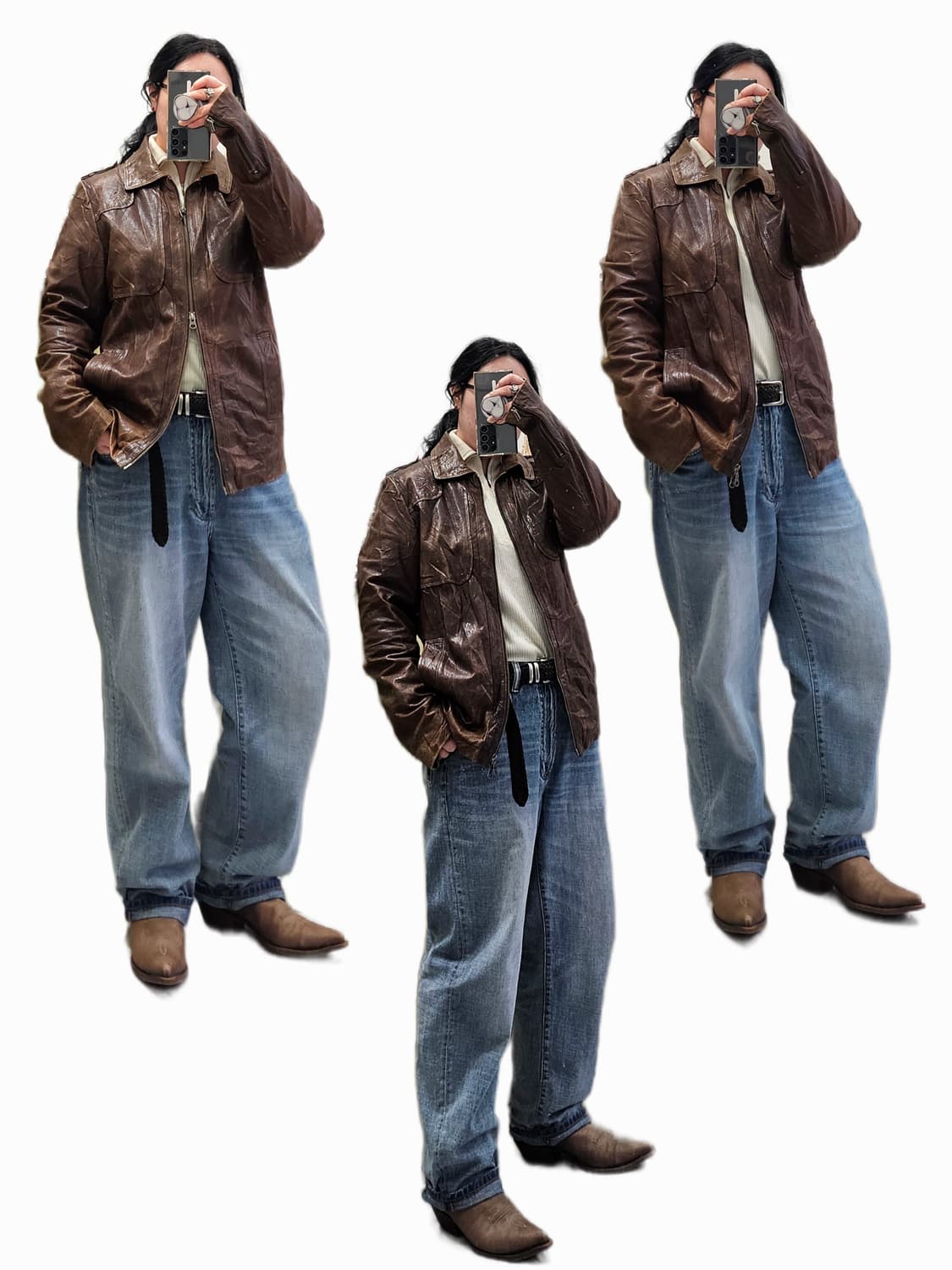 Manhattan Transfer 에이징 워싱 램스킨 싱글라이더 상품이미지3