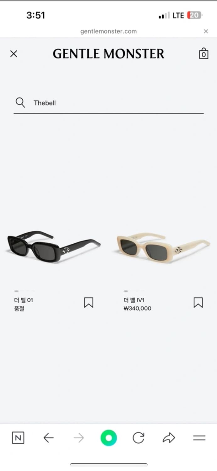젠틀몬스터 더 벨 01 선글라스 상품이미지3