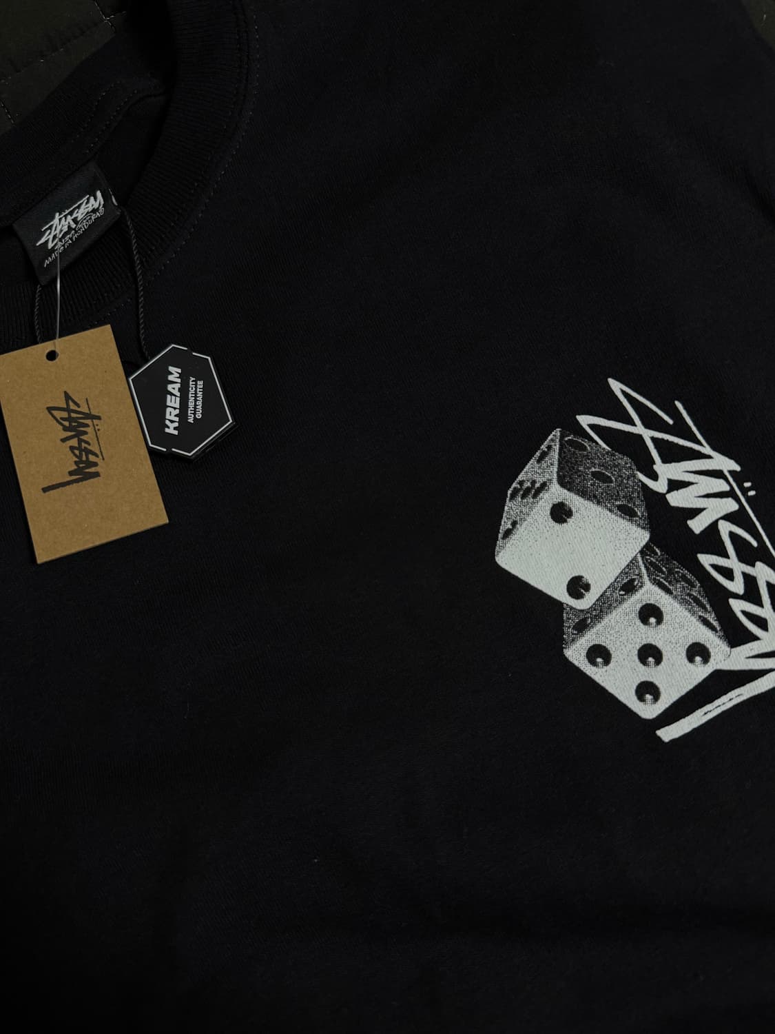 스투시 톨 다이스 티셔츠 블랙 XXL 상품이미지4