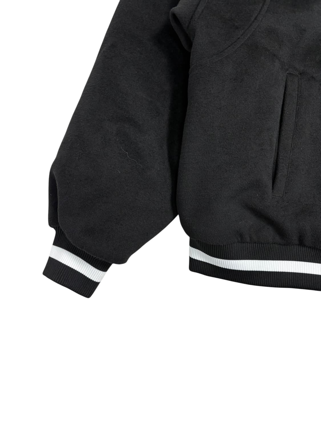 노매뉴얼 바시티 자켓 블랙 상품이미지3