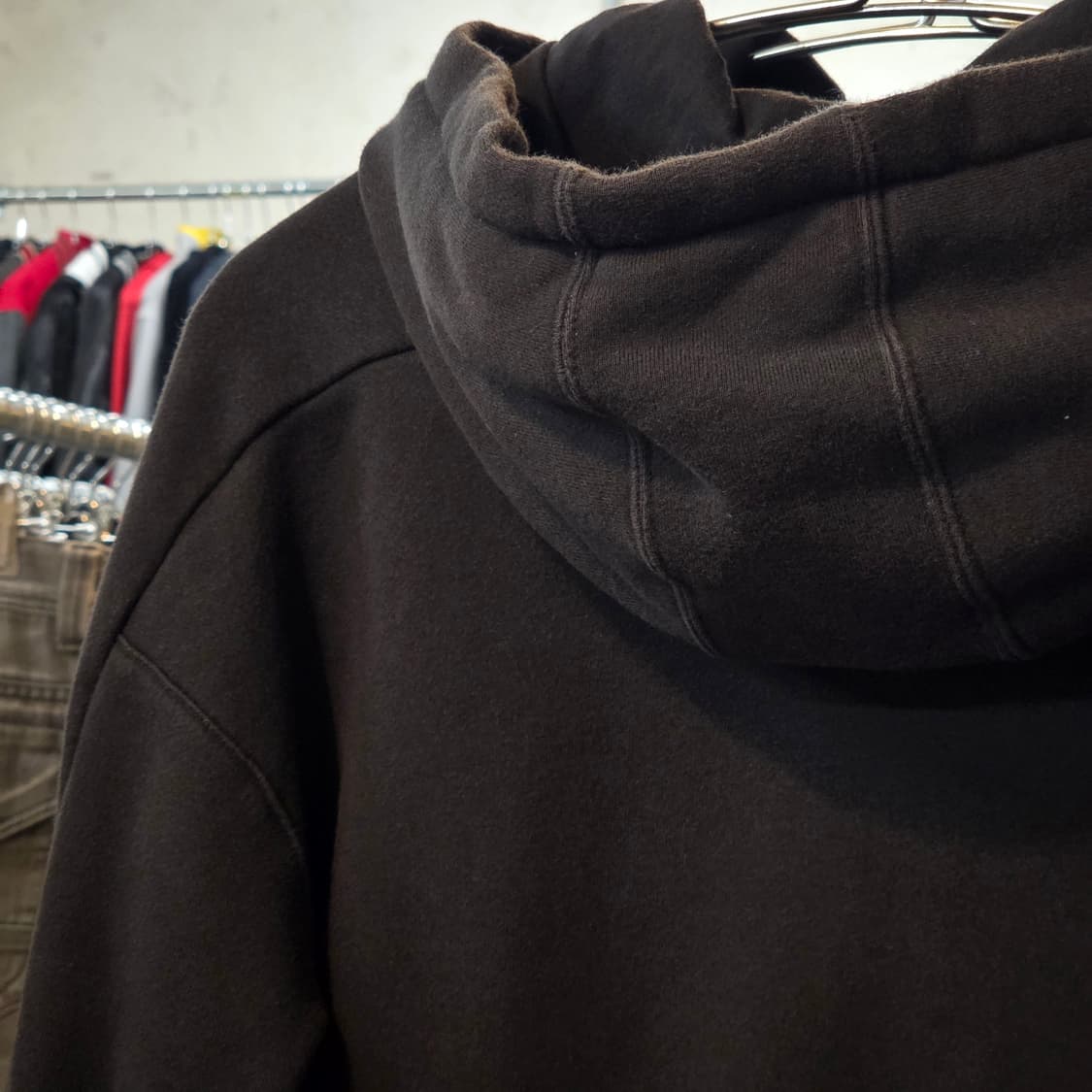 아디다스 사이드 버튼 반크롭 후드티 상품이미지6