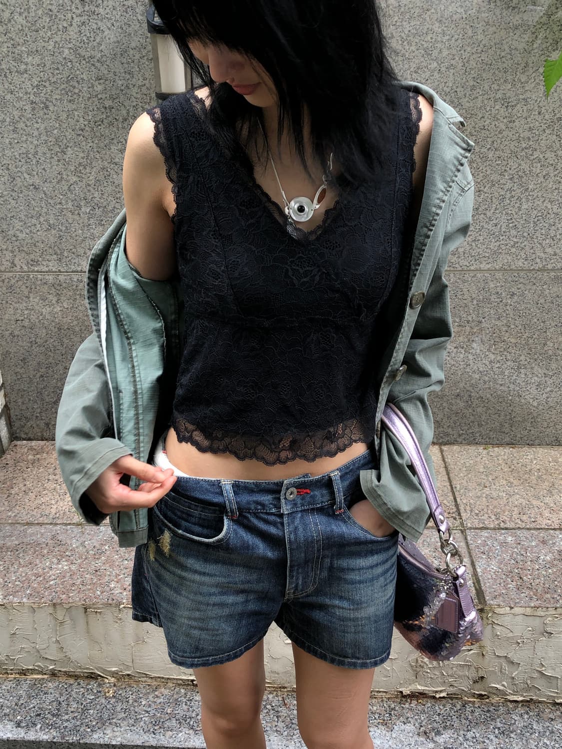 lace sleeveless top 상품이미지1