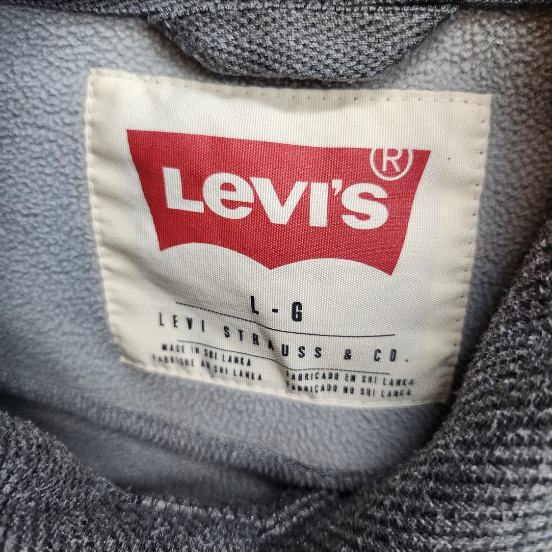 리바이스 헤링본 패턴 트러커 자켓 L(L) 상품이미지5