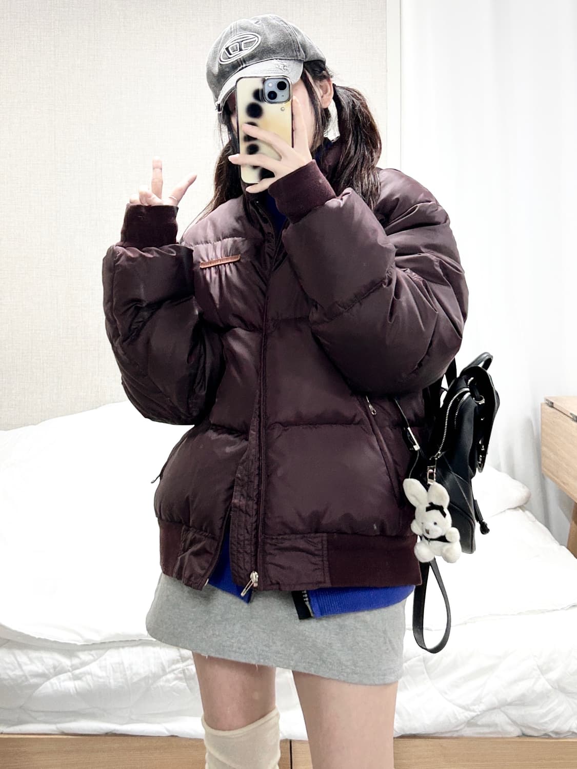 폴로 진스 버건디 덕다운 패딩 상품이미지2