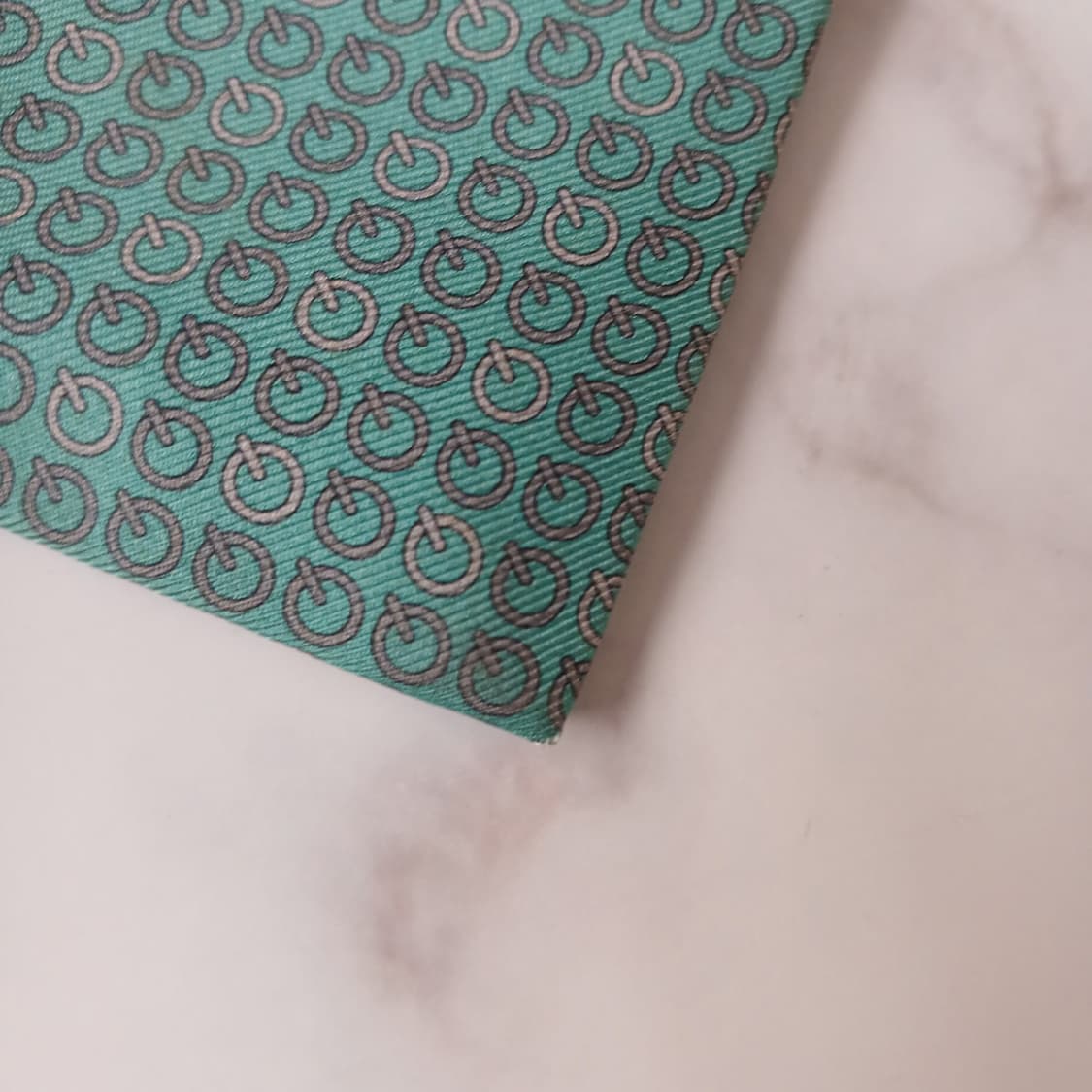 에르메스 실크 민트  넥타이 9.5cm B등급 A19737 상품이미지6