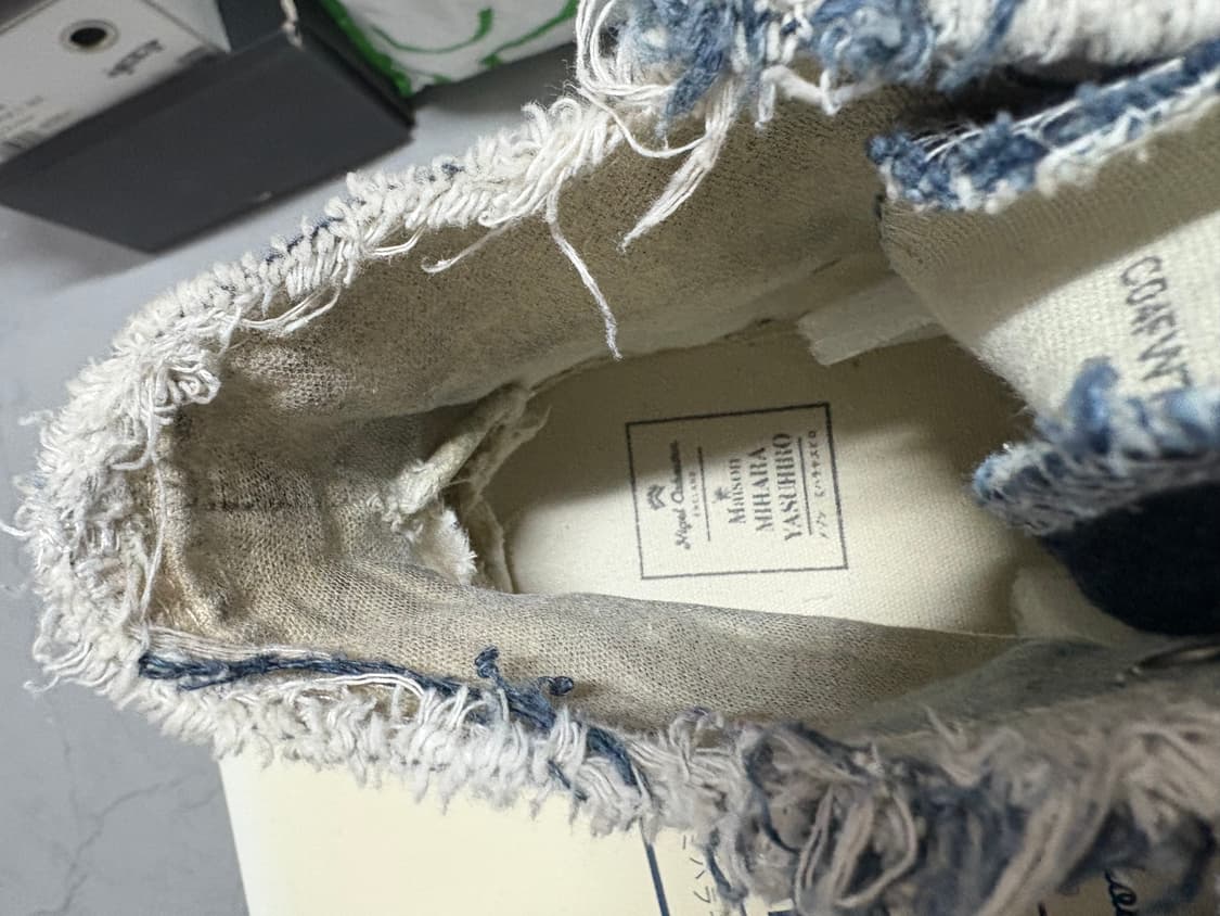 [42] 미하라 야스히로 x 나이젤카본 인디고 스니커즈 하이 상품이미지8