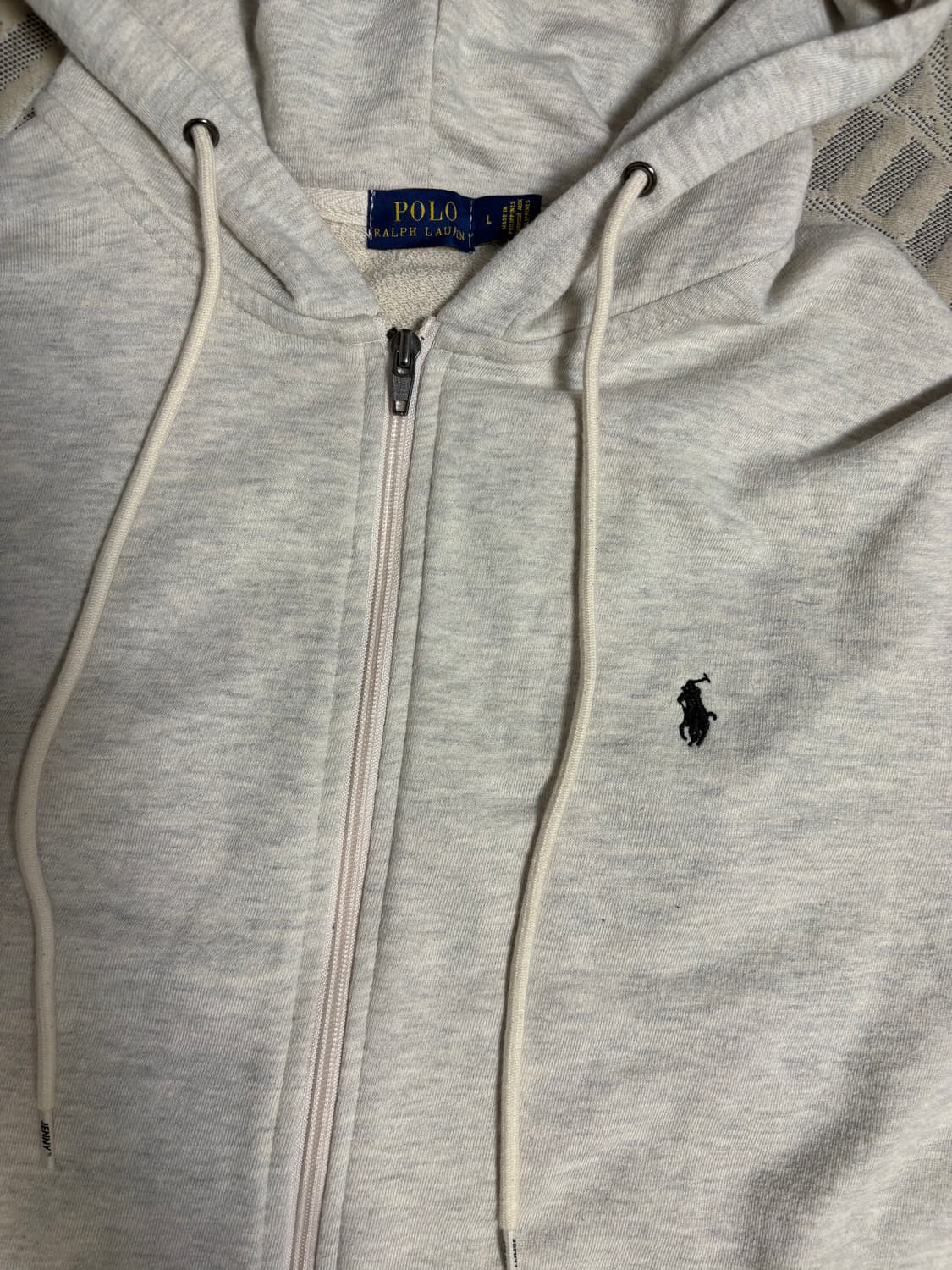 폴로 랄프로렌 화이트 후드집업 L 상품이미지2