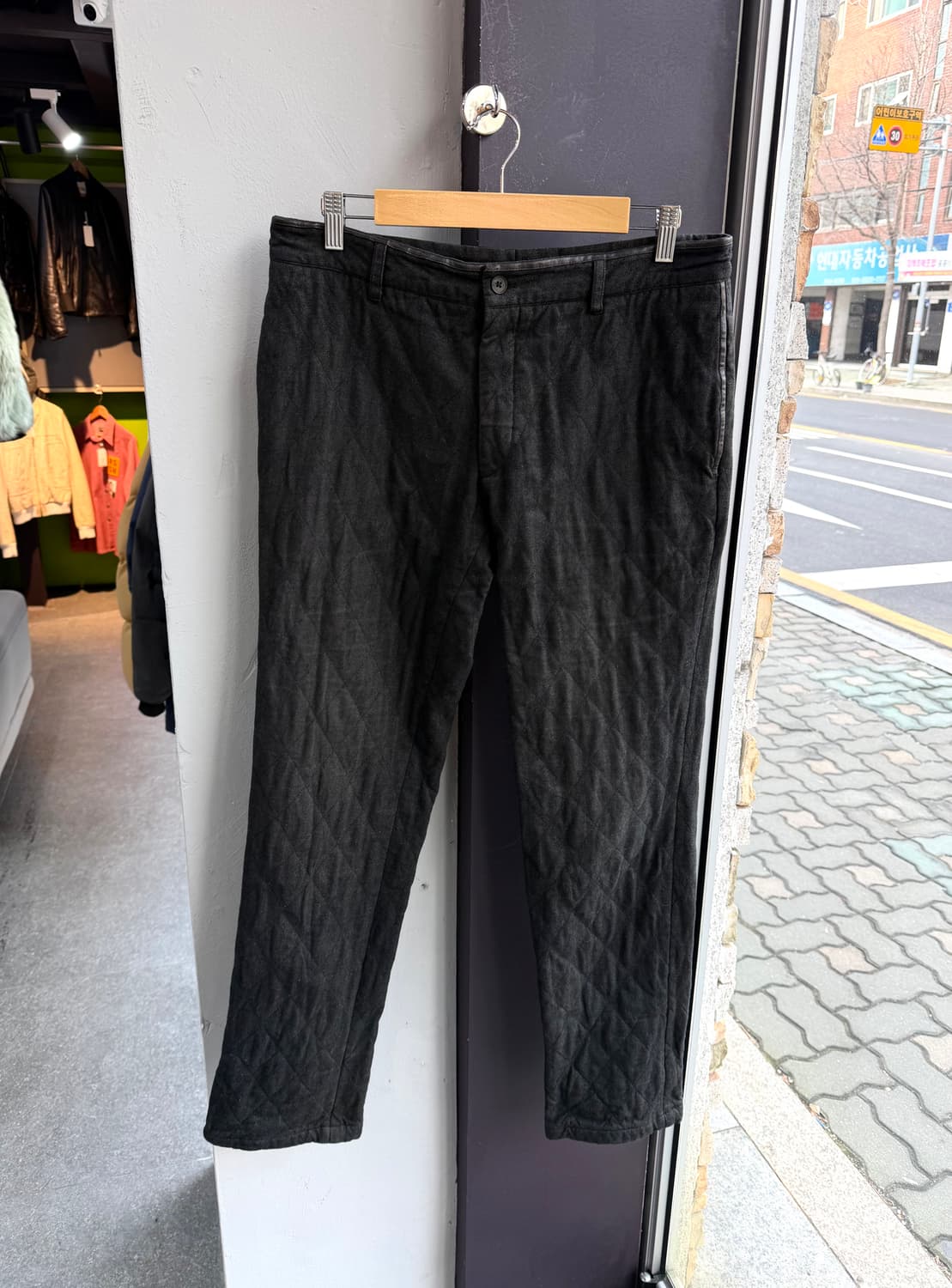 32~33/ 에르메스 레더블랜딩 퀄팅 패딩 팬츠 상품이미지2