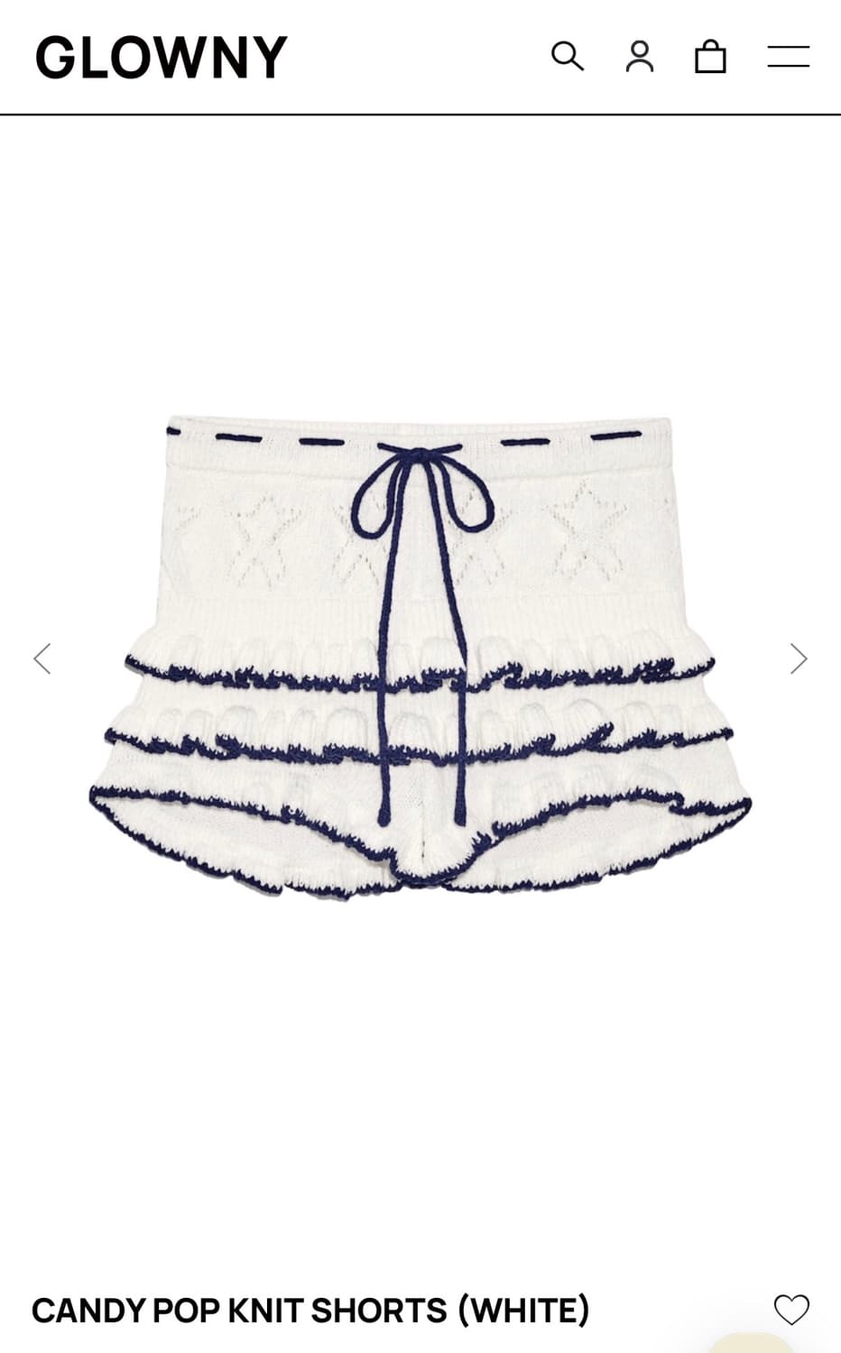 글로니 CANDY POP KNIT SHORTS 상품이미지1