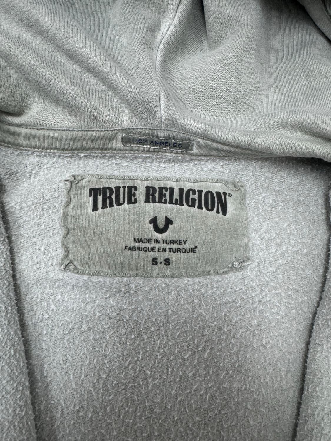 •트루릴리전 Y2K 대장급 빈티지 워싱 후드집업 (딱붙핏) 상품이미지6