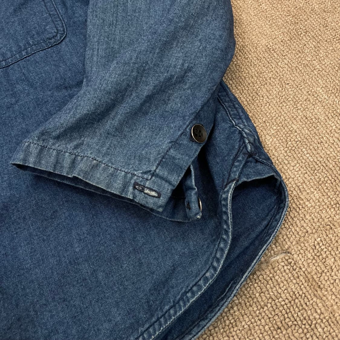ORDINARY FITS 오디너리핏츠 노카라 데님셔츠  상품이미지4