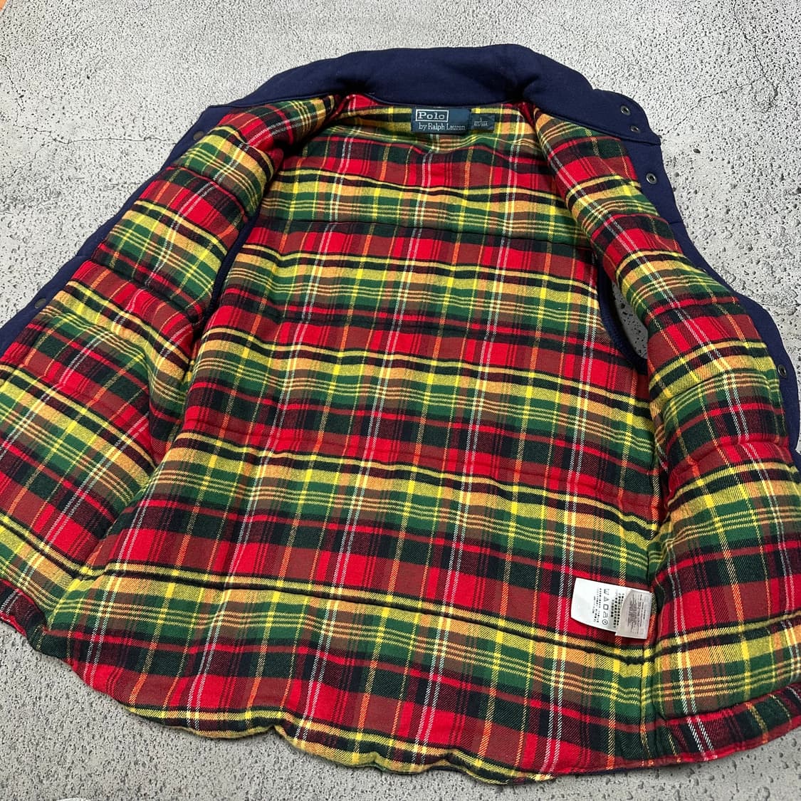 ✨ (바배) 폴로 랄프로렌 코튼 패디드 네이비 패딩 조끼 상품이미지3