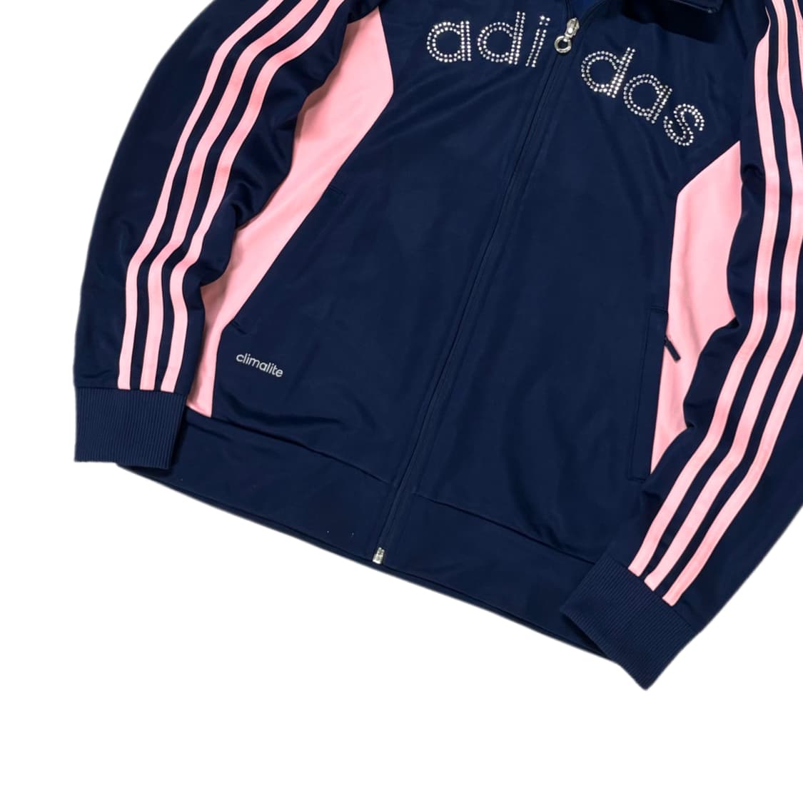 아디다스 져지 y2k 네이비 베이비 핑크 트택탑 상품이미지3