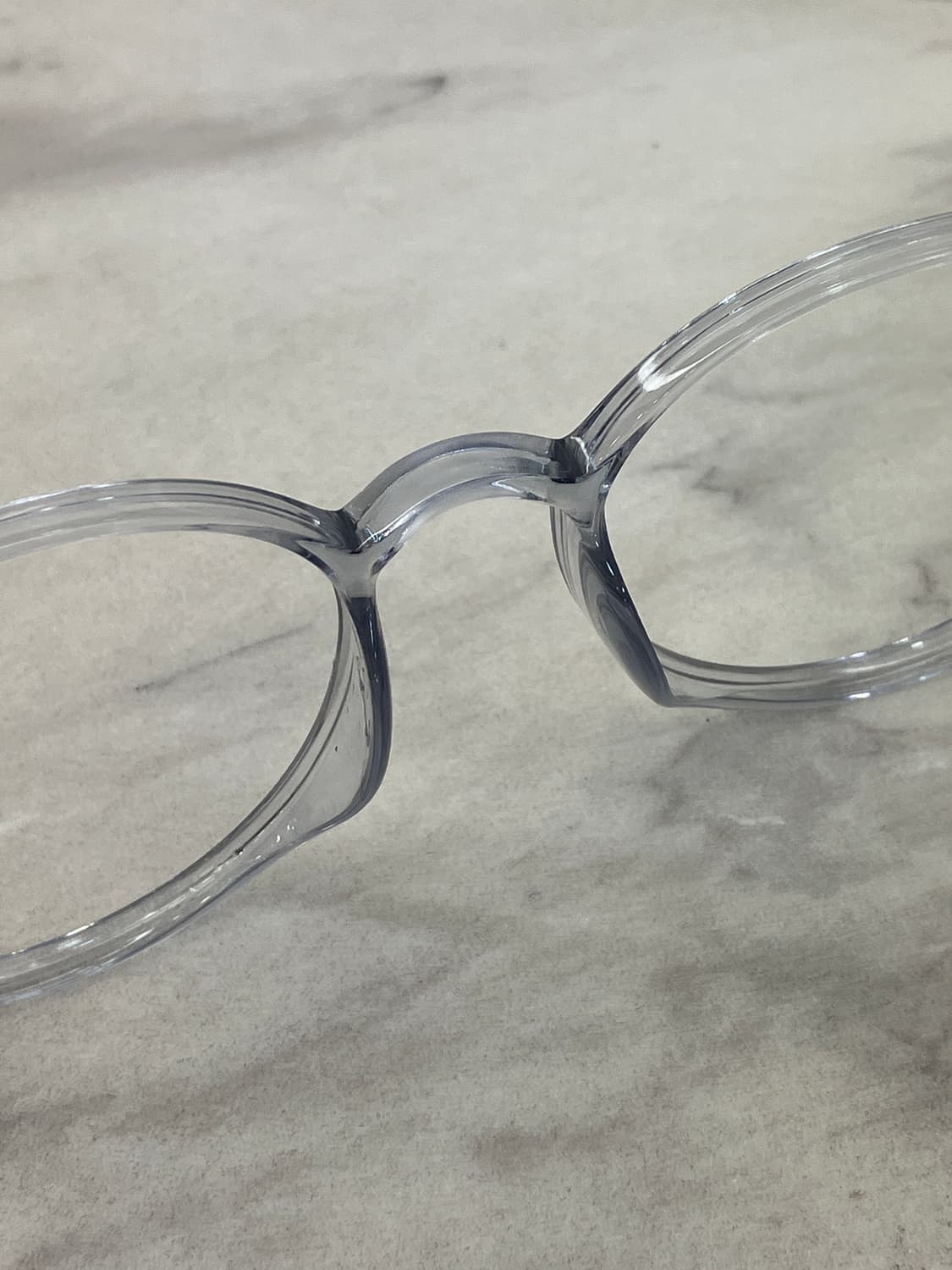 오앤씨 ONC 틴트 그레이 클리어 라운드 뿔테 안경 상품이미지4