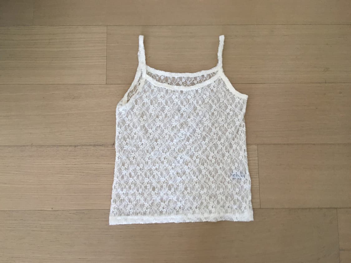 아워캐비넷 sheer lace sleeveless 상품이미지1
