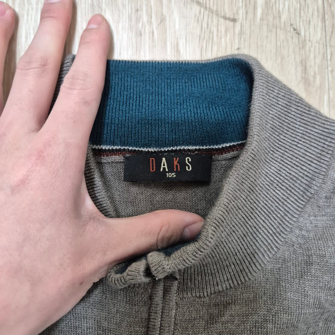 닥스 모직 반집업 니트 상품이미지5