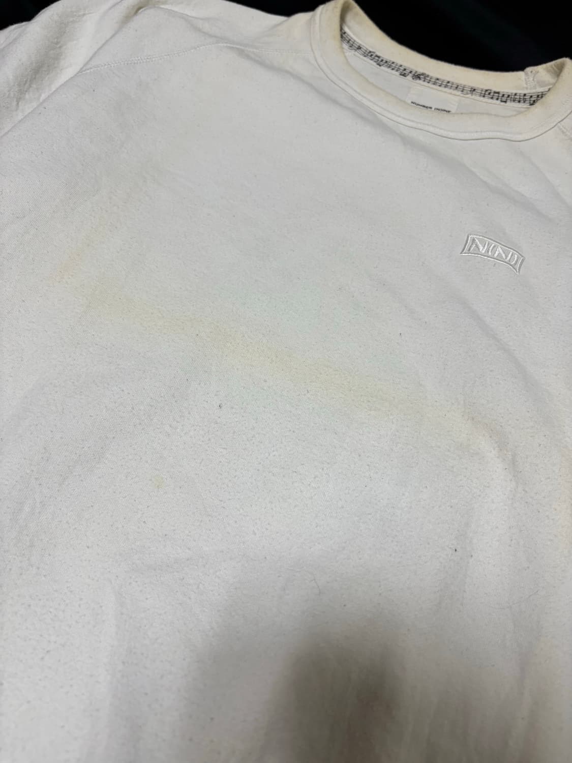 “Number (n)ine” Logo Print White Tee 상품이미지4