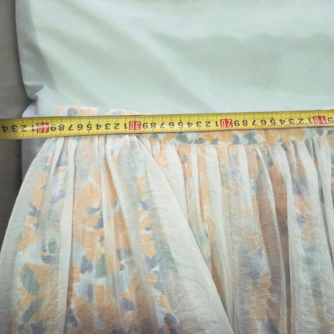 orr 오르 더블 레이어 플로럴 스커트 오렌지 L사이즈 상품이미지5