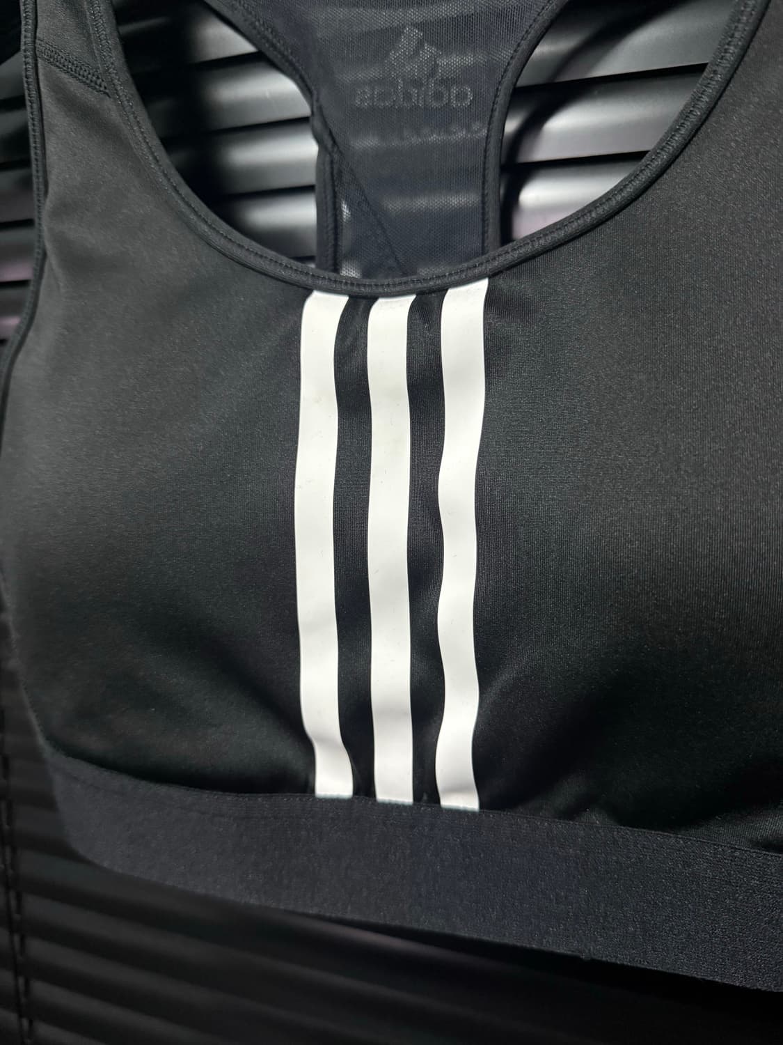 아디다스 삼선 브라탑 요가 헬스 런닝 기능성 트레이닝 xs 나시 슬리브 상품이미지5