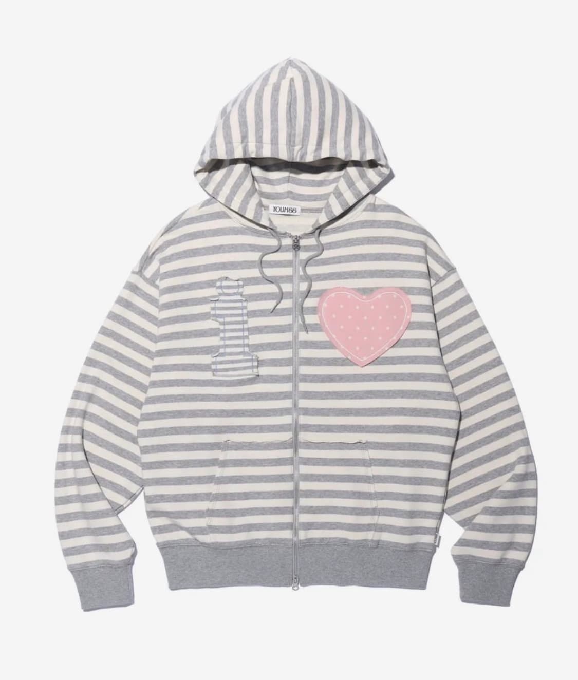 유희 후드집업 I LOVE APPLIQUE HOOD ZIP-UP 상품이미지1