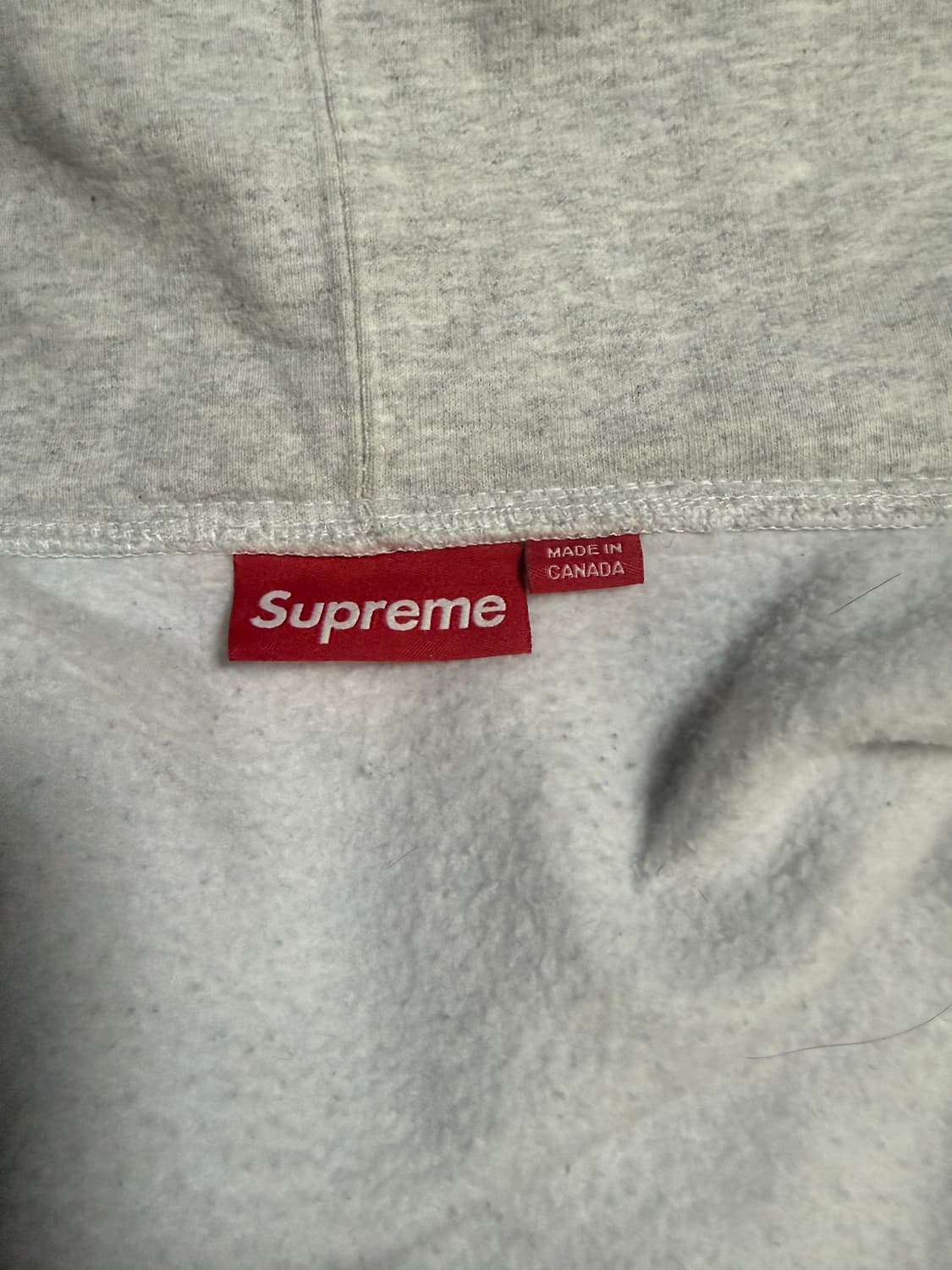 슈프림 후드집업 24fw 그레이 상품이미지3