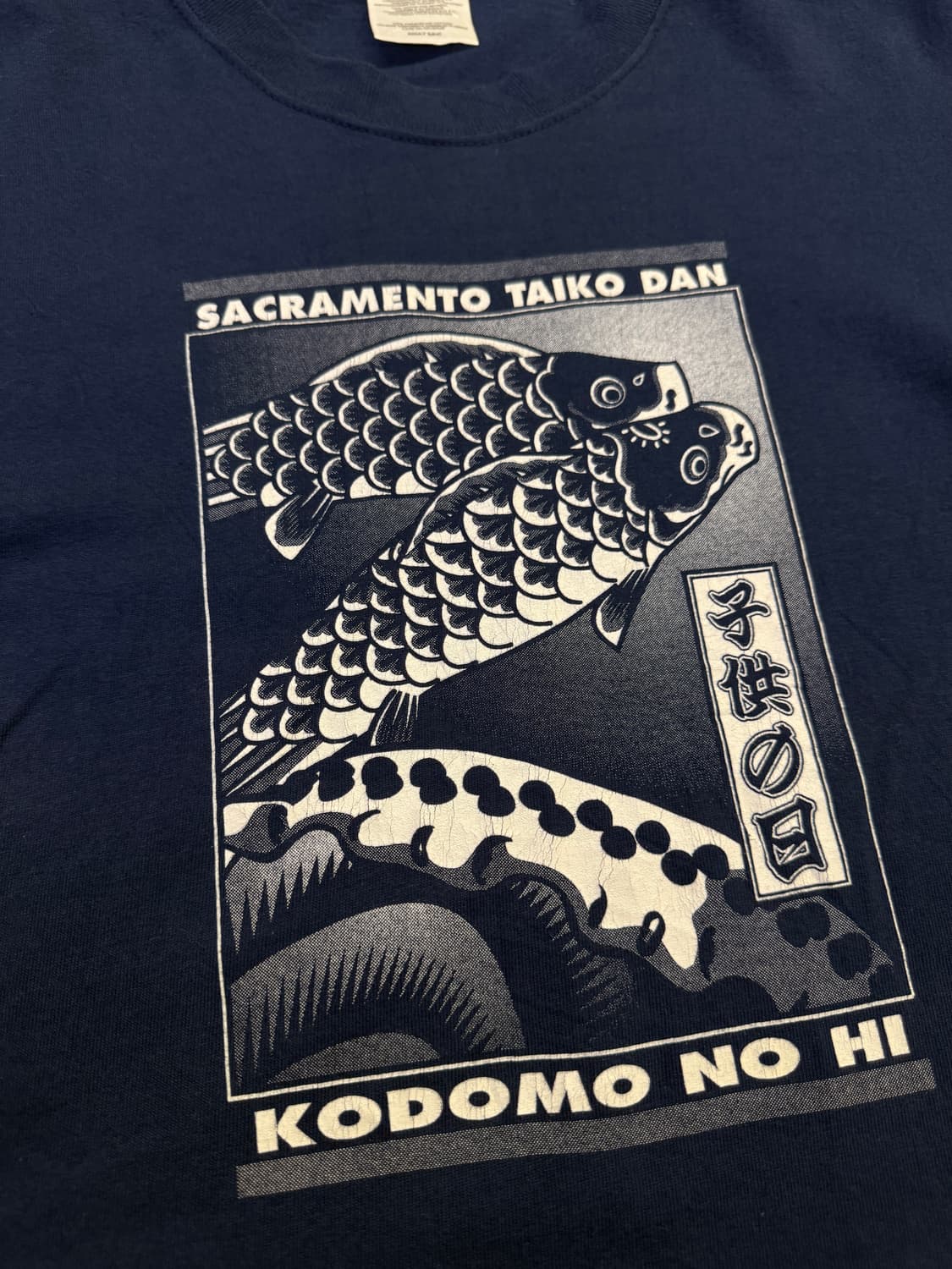 JPN 잉어 프린팅 반팔티 S 상품이미지3