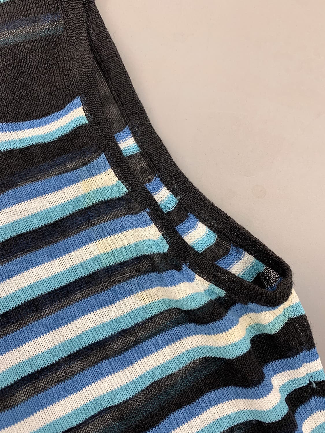 85-90 랑방 슬리브리스 시스루 탑  상품이미지7