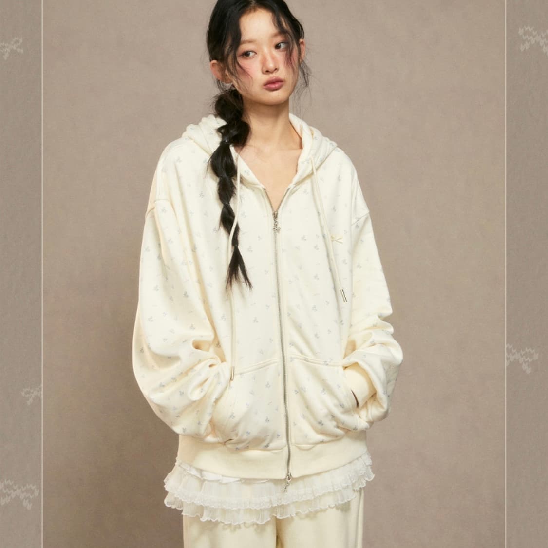 Weekendhub 위캔드허브 Rabbite Hoodie Zip-Up 상품이미지2