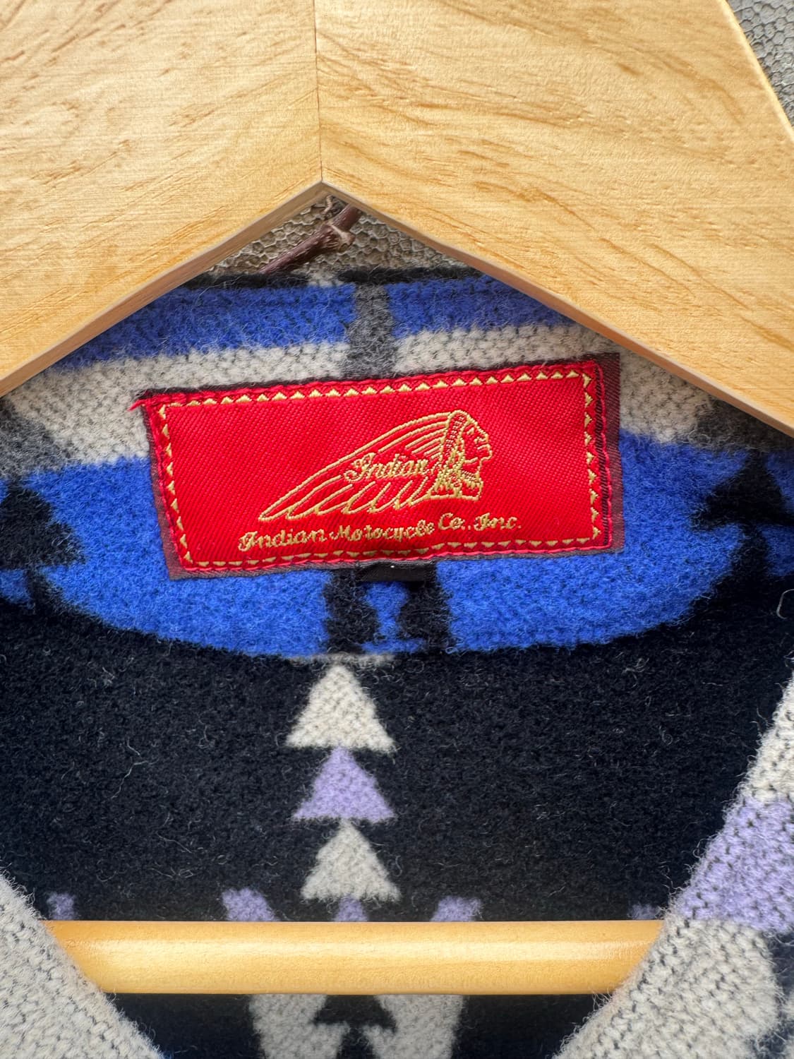인디언 모터사이클 빈티지 콘쵸버튼 웨스턴 울 베스트 m 상품이미지6